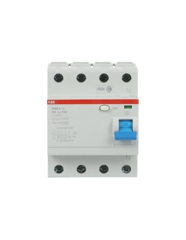 F204 A-80 0.5 wyłącznik różnicowo-prądowy  4P  A  80A  500mA  bezzwłoczny