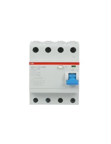 F204 A-40 0.03 400Hz wyłącznik różnicowo-prądowy  4P  A  40A  30mA  bezzwłoczny