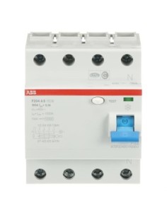 F204 A S-100 0.1 wyłącznik różnicowo-prądowy  4P  A  100A  100mA  selektywny