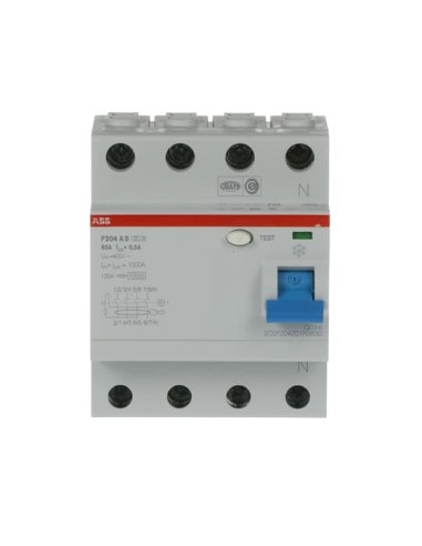 F204 A S-63 0.3 wyłącznik różnicowo-prądowy  4P  A  63A  300mA  selektywny