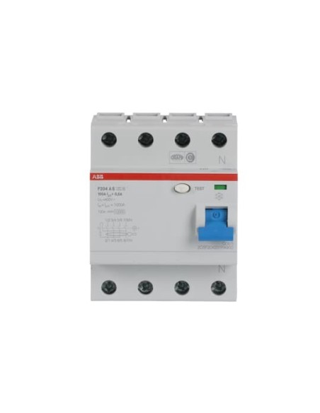 F204 A S-100 0.5 wyłącznik różnicowo-prądowy  4P  A  100A  500mA  selektywny