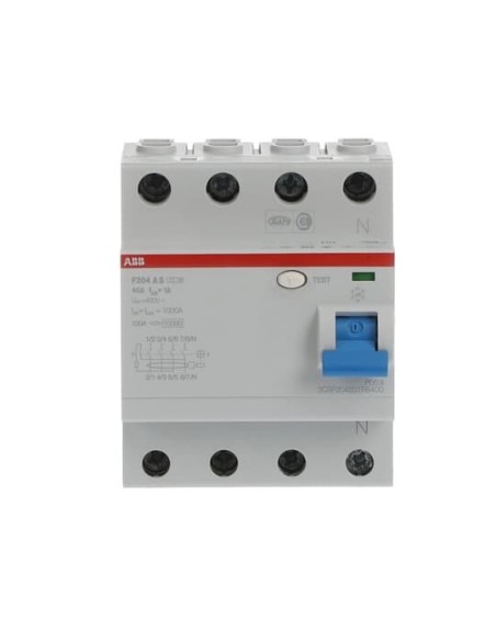 F204 A S-40 1 wyłącznik różnicowo-prądowy  4P  A  40A  1000mA  selektywny