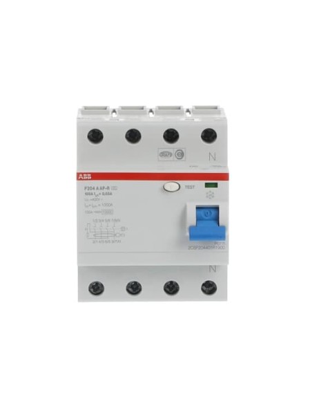 F204 A-100 0.03 AP-R wyłącznik różnicowo-prądowy  4P  A  100A  30mA  krótkozwłoczny