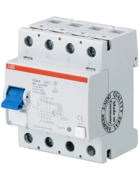 FI F204B-80 0.3 wyłącznik różnicowo-prądowy  4P  B  80A  300mA  krótkozwłoczny