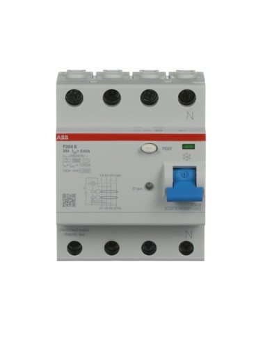 F204 B-25 0.03 wyłącznik różnicowo-prądowy  4P  B  25A  30mA  krótkozwłoczny