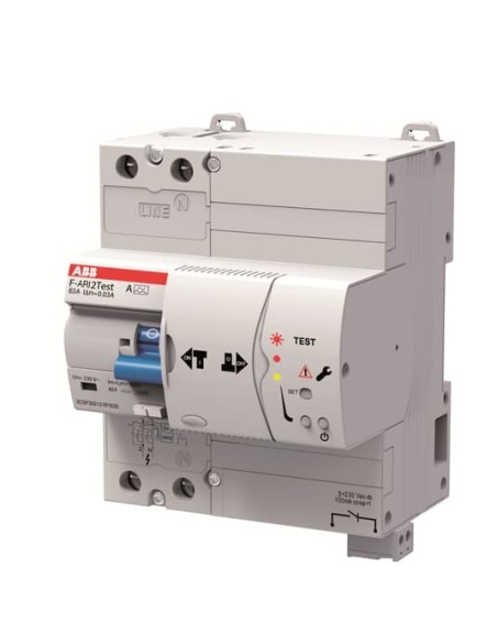 F-ARI2Test A-40 0.03 wyłącznik różnicowo-prądowy  2P  A  40A  30mA  krótkozwłoczny