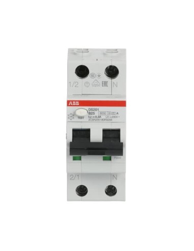DS201 B25 A300 wyłącznik różnicowo-nadprądowy  1P+N  char. B  25A  6kA  300mA  A  bezzwłoczny