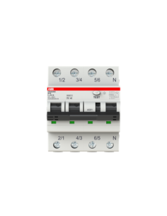 DS203NC B10 AC100 wyłącznik różnicowo-nadprądowy  3P+N  char. B  10A  6kA  100mA  AC  bezzwłoczny