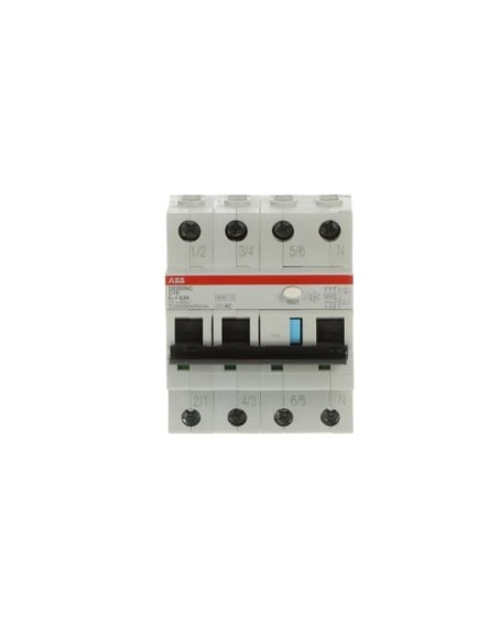 DS203NC C16 AC300 wyłącznik różnicowo-nadprądowy  3P+N  char. C  16A  6kA  300mA  AC  bezzwłoczny