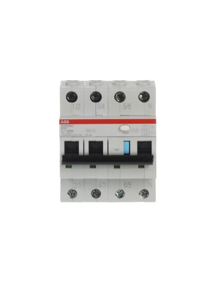DS203NC B16 A30 wyłącznik różnicowo-nadprądowy  3P+N  char. B  16A  6kA  30mA  A  bezzwłoczny