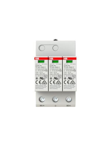 OVR PV T2 40-1000 P ogranicznik przepięć  T2  1+1  1000V  In- 40kA  PV