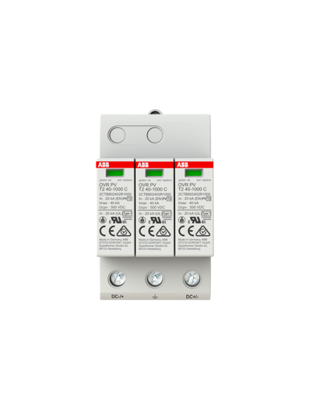 OVR PV T2 40-1000 P ogranicznik przepięć  T2  1+1  1000V  In- 40kA  PV