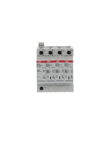 OVR T2-T3 N3 20-275 P TS QS ogranicznik przepięć  T2-T3  3+1  275V  In- 5kA  TN-S   TT  + styk