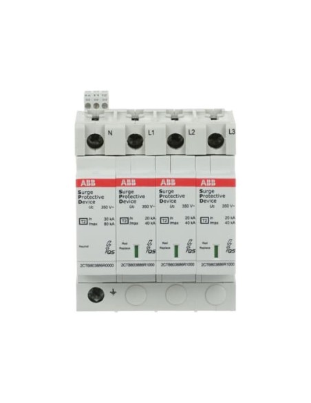 OVR T2 N3 40-350 P TS QS ogranicznik przepięć  T2  3+1  350V  In- 20kA  TN-S   TT  + styk