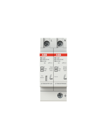 OVR T2-T3 1N 20-275 P QS ogranicznik przepięć  T2-T3  1+1  275V  In- 5kA  TN-S   TT