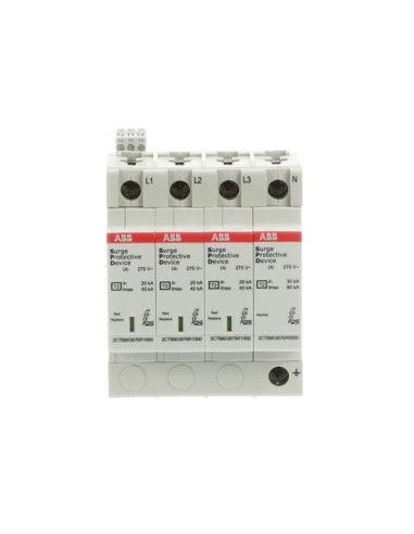 OVR T2 3N 40-275 P TS QS ogranicznik przepięć  T2  3+1  275V  In- 20kA  TN-S   TT  + styk
