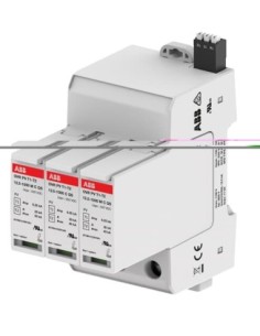 OVR PV T1-T2 12.5-1000 P TS QS ogranicznik przepięć  T1-T2  1+1  1100V  Iimp- 625kA  In- 20kA  PV  + styk