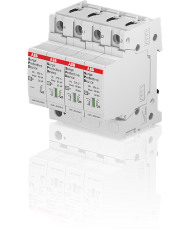 OVR T2 N3 80-275s P QS ogranicznik przepięć  T2  3+1  275V  In- 20kA  TN-S   TT