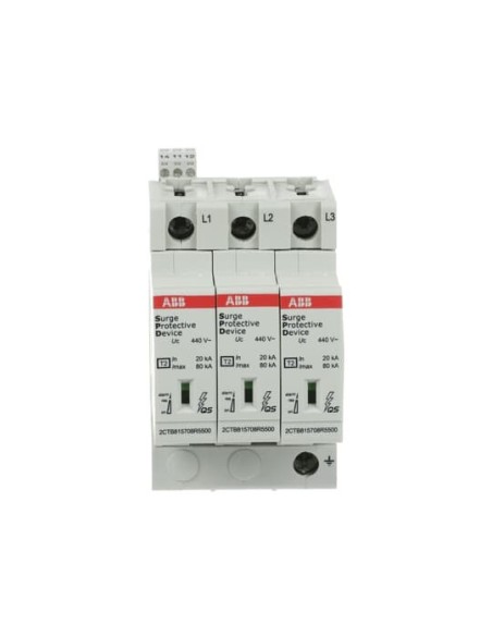 OVR T2 3L 80-440s P TS QS ogranicznik przepięć  T2  3+0  440V  In- 20kA  TN-C IT  + styk
