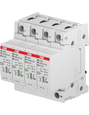 OVR T2 3N 80-440s P TS QS ogranicznik przepięć  T2  3+1  440V  In- 20kA  TN-S   TT  + styk