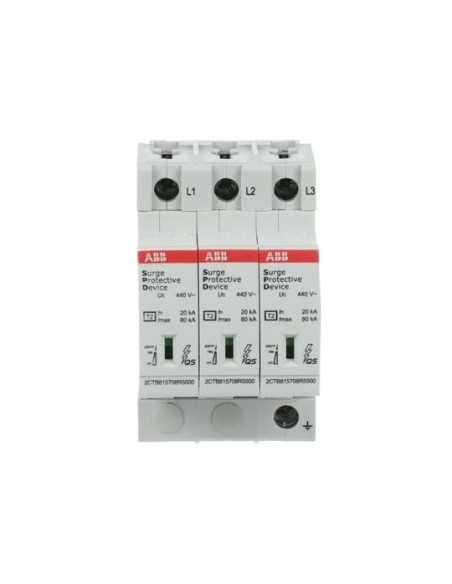 OVR T2 3L 80-440s P QS ogranicznik przepięć  T2  3+0  440V  In- 20kA  TN-C IT