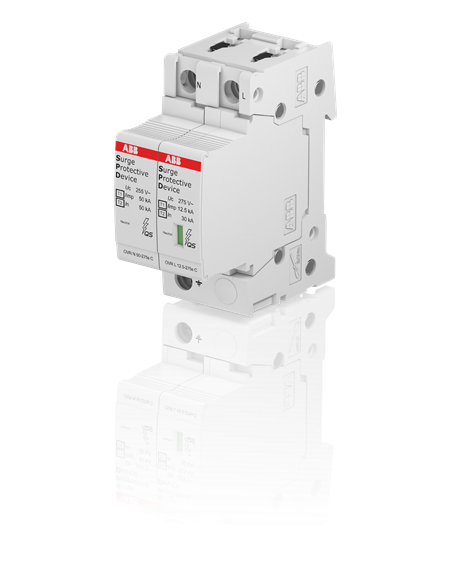 OVR T1-T2 N1 12.5-275s P QS ogranicznik przepięć  T1-T2  1+1  275V  Iimp- 125kA  In- 20kA  TN-S   TT