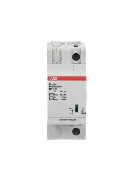 OVR T1-T2 12.5-440s P QS ogranicznik przepięć  T1-T2  1+0  440V  Iimp- 125kA  In- 20kA  TN-C