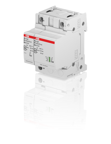 OVR T1-T2 N1 12.5-440s P QS ogranicznik przepięć  T1-T2  1+1  440V  Iimp- 125kA  In- 20kA  TN-S   TT