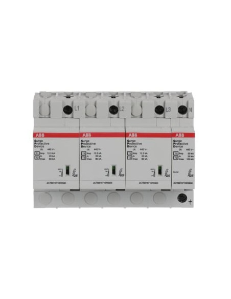OVR T1-T2 3N 12.5-440s P QS ogranicznik przepięć  T1-T2  3+1  440V  Iimp- 125kA  In- 20kA  TN-S   TT
