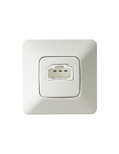 AKK7214  kompletne gniazdo ścienne z portem DCL Jussi z portem DCL 100x100mm