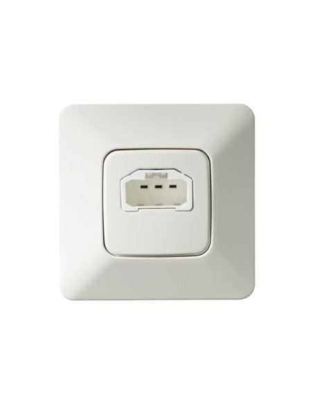 AKK7214  kompletne gniazdo ścienne z portem DCL Jussi z portem DCL 100x100mm