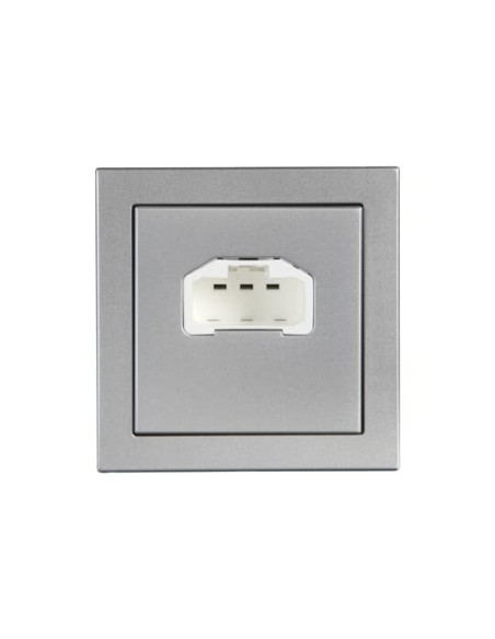 AKK683  kompletne gniazdo ścienne z portem DCL future linear srebrne