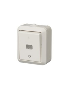 1062SW  ABB-Signal  łącznik 2-polowy 1 0 z podświetleniem komplet z ramką n t  Kosti biały