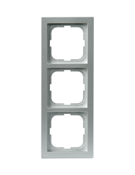 1723F85-83  Impressivo  Ramka 3-krotna 85mm  Aluminium RAL 9006