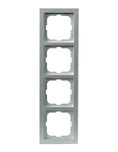 1724F85-83  Impressivo  Ramka 4-krotna 85mm  Aluminium RAL 9006