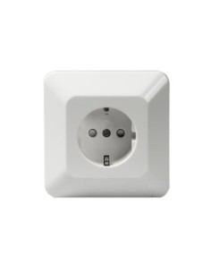 2301EUJ212  gniazdo SCHUKO kompletne pojedyczne  Jussi biały