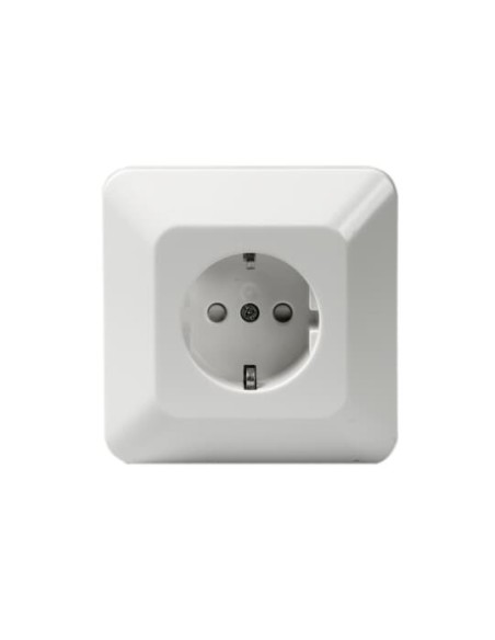 2301EUJ212  gniazdo SCHUKO kompletne pojedyczne  Jussi biały