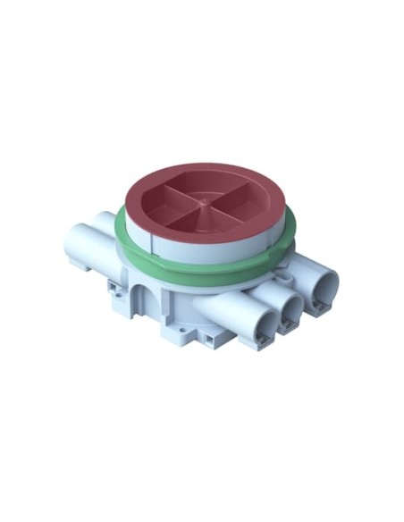 AU67  System IDEAL  Puszka łączeniowa do G K 1- i 2-płytowych 6 portów Ø20mm
