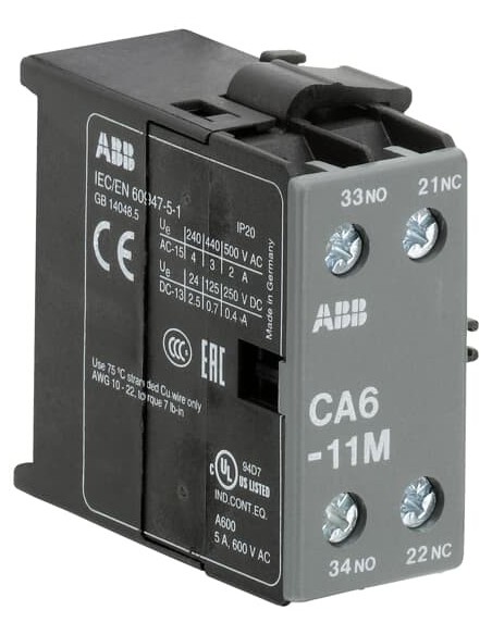 Styk pomocniczy CA6-11M 1NO 1NC