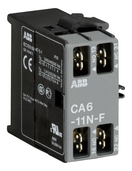 Styk pomocniczy CA6-11N-F 1NO 1NC