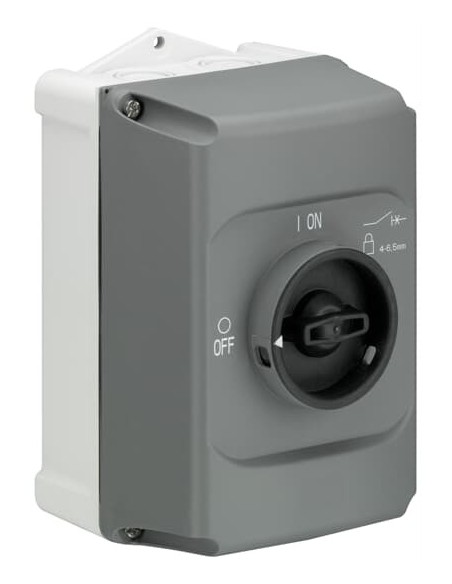 Obudowa do wyłacznika MS132 szary czarny IB132-G