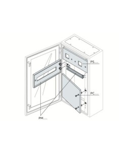 PM1836K maskownica otworowana 36 modułów do obudów typu SR2 185x800mm (WxS)