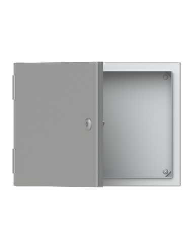 SRX-SRN3415X obudowa szara n t 0M IP66 I klasa 300x400x150mm (WxSxG)  płyta montażowa  drzwi pełne  brak N+PE