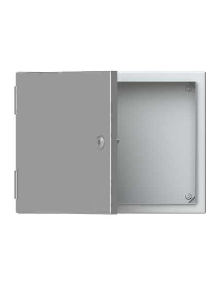 SRX-SRN3415X obudowa szara n t 0M IP66 I klasa 300x400x150mm (WxSxG)  płyta montażowa  drzwi pełne  brak N+PE