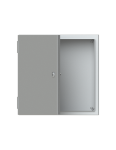 SRX-SRN4420X obudowa szara n t 0M IP66 I klasa 400x400x200mm (WxSxG)  płyta montażowa  drzwi pełne  brak N+PE