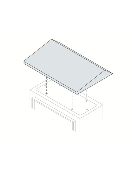TT4015K daszek do obudów typu SR2 400x150mm (SxG)