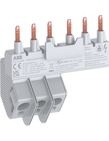 Szyna PS1-2-0-65K3 fazowa zbiorcza 2xMS132-K65A