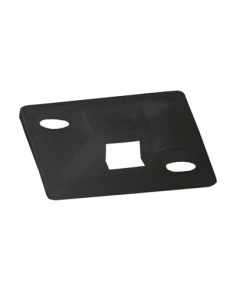 Uchwyt.Opaski 4-przelot.przylepny  TC050x050AX 12,72x4,5 Opaski do:3mm [K].Czarny UV