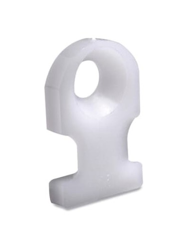 Uchwyt.Opaski Mini Profil.śruba/nit  TC804-TB 10,2x7,9x2,4 Opaski do:2,4mm [K].Biały Transp