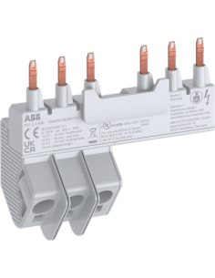 Szyna PS1-2-1-65K3 fazowa zbiorcza 2xMS132-K+1 boczny styk pomocniczy65A
